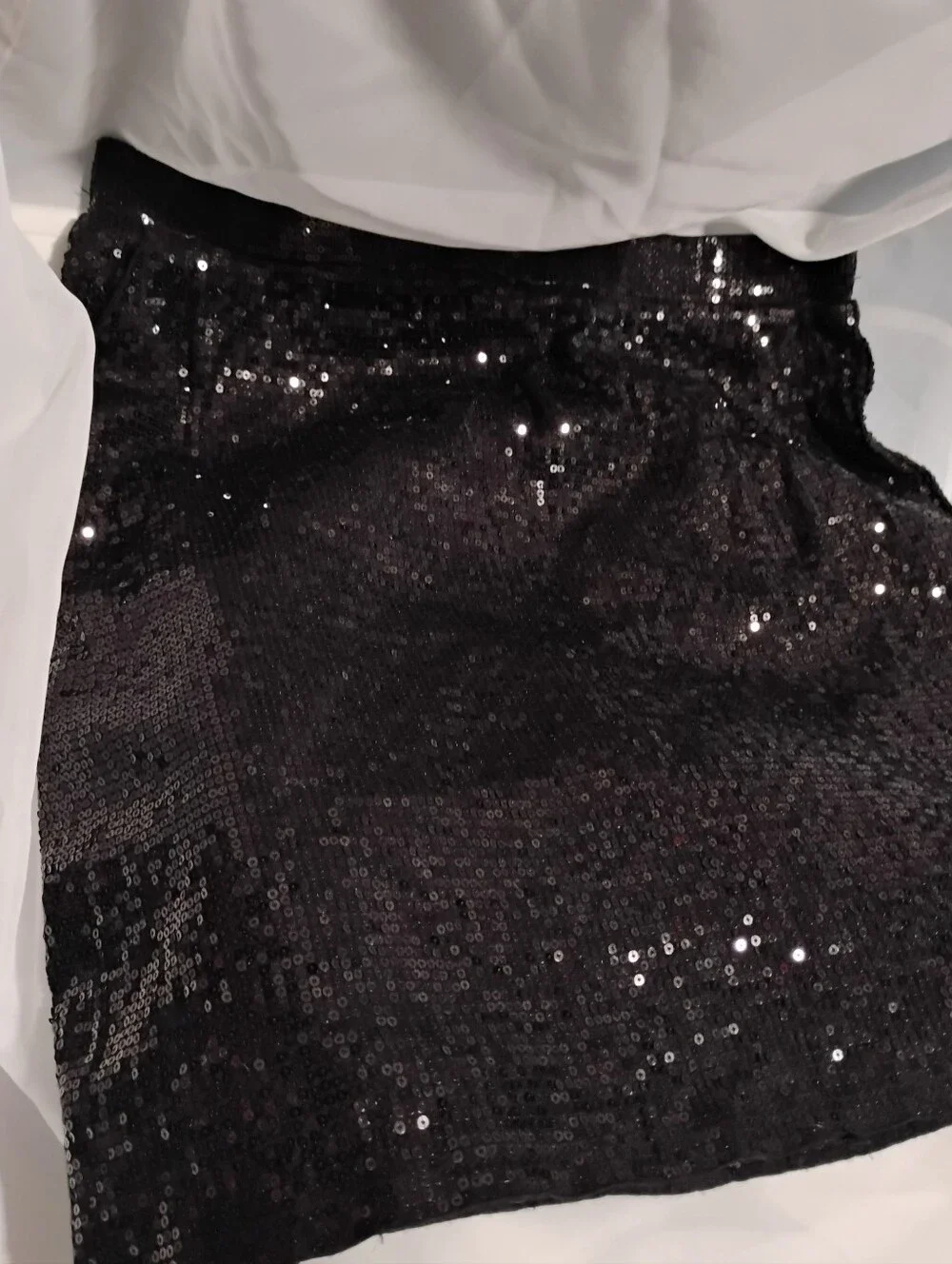 Michael Kors Black Sequin Mini Skirt